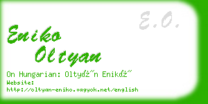 eniko oltyan business card